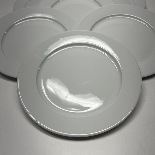 PILLIVUYT (6 PACK) Sancerre Porcelain Plates Made in France White 11" Dia