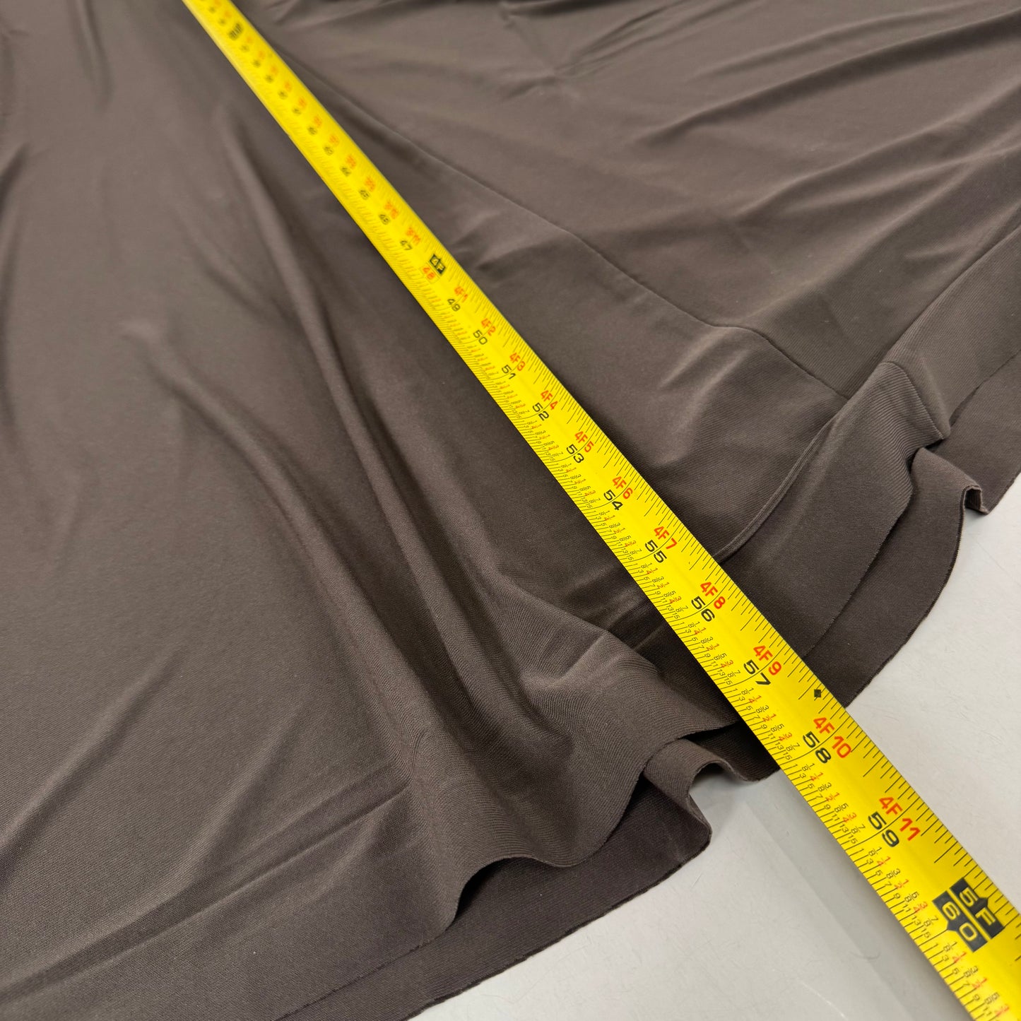 NORMA KAMALI Halter Turtle Fishtail Gown 4-Way Stretch Womens Sz S/36 Chocolate