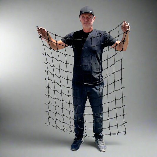 PAYWUT? (40 PACK) Braided Nylon Rope Mesh / Net Black Sz 42"L x 37"W