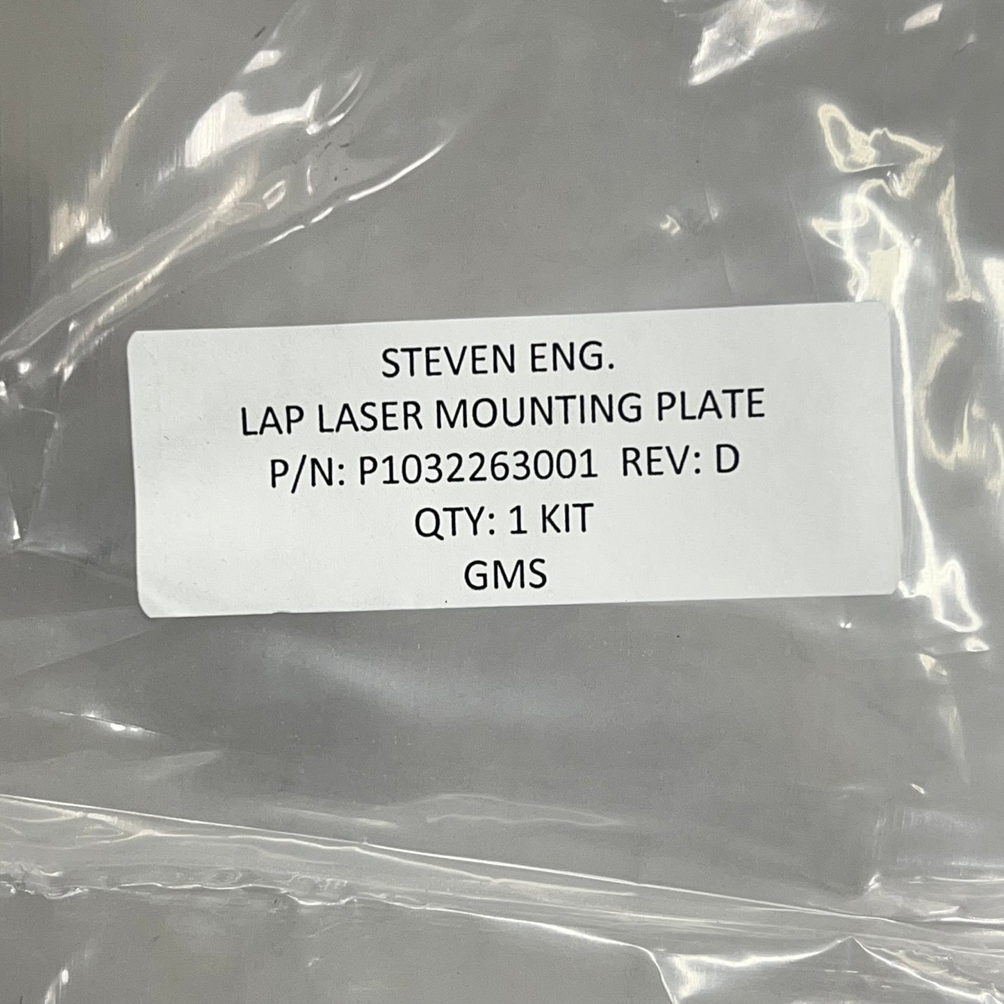 LAP Laser Mounting Plate & Hardware Kit for Medical Lasers Silver P1032263001