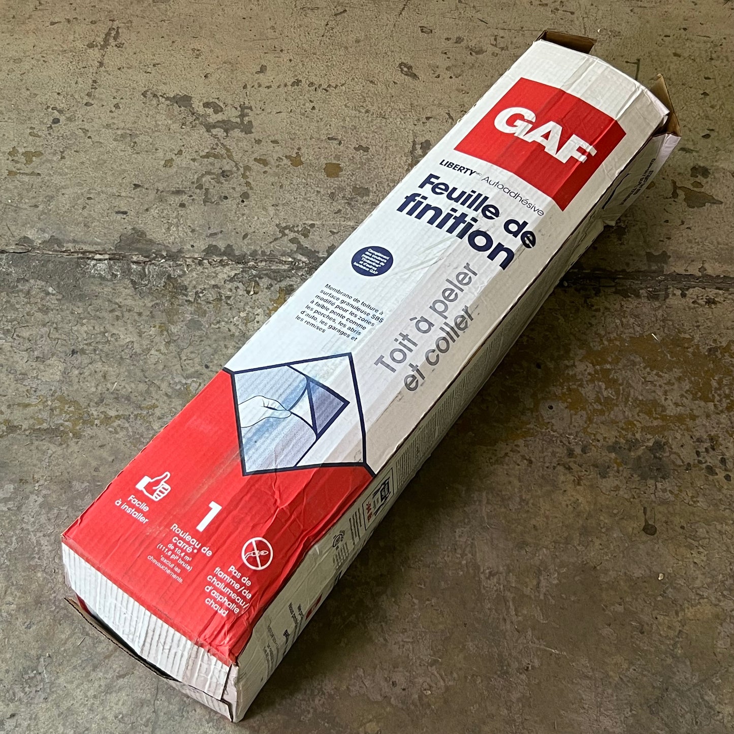 GAF Peel & Stick Roofing Cap Sheet 111.6 Gross sq ft Brown