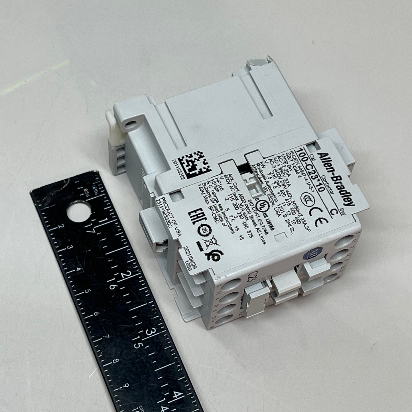 ALLEN BRADLEY IEC Contactor Non-Reversing 120/110v 60/50hz Grey 100-C23D10