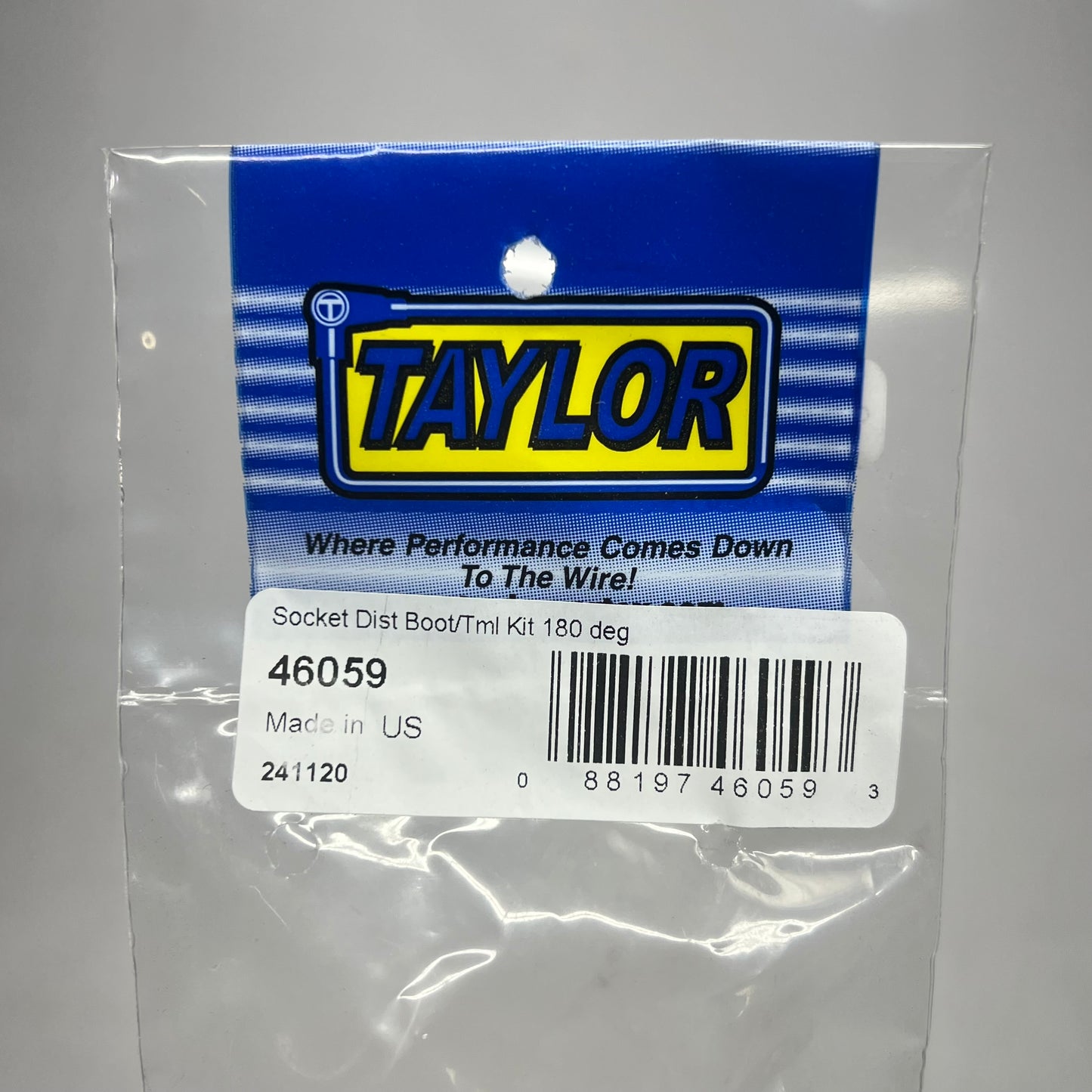 TAYLOR CABLE (2 PACK) Socket Dist Boot/tml Kit 180 Degrees Black/Gold 46059
