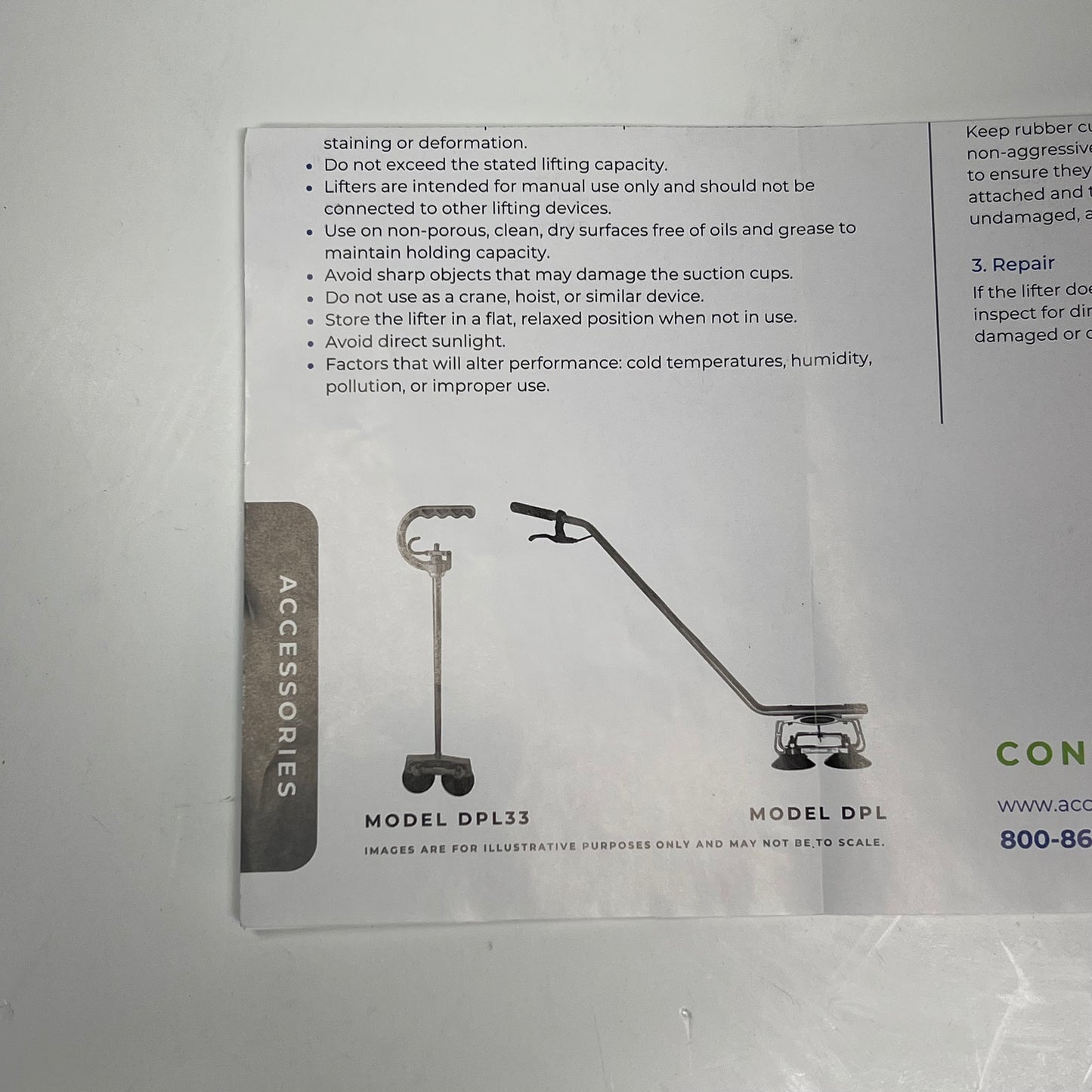 ACCESS FLOOR SYSTEMS Raised Floor Panel Lifter Heavy Duty 5" Silver/Black DPL33