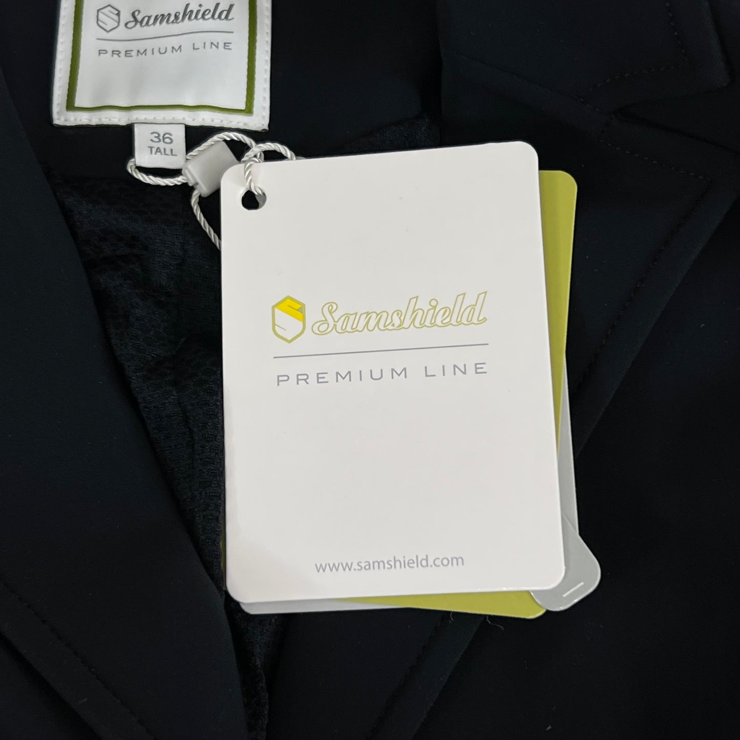 SAMSHIELD Victoria Equestrian Riding Jacket Sz Tall US 6, UK 8, FR 36 Black