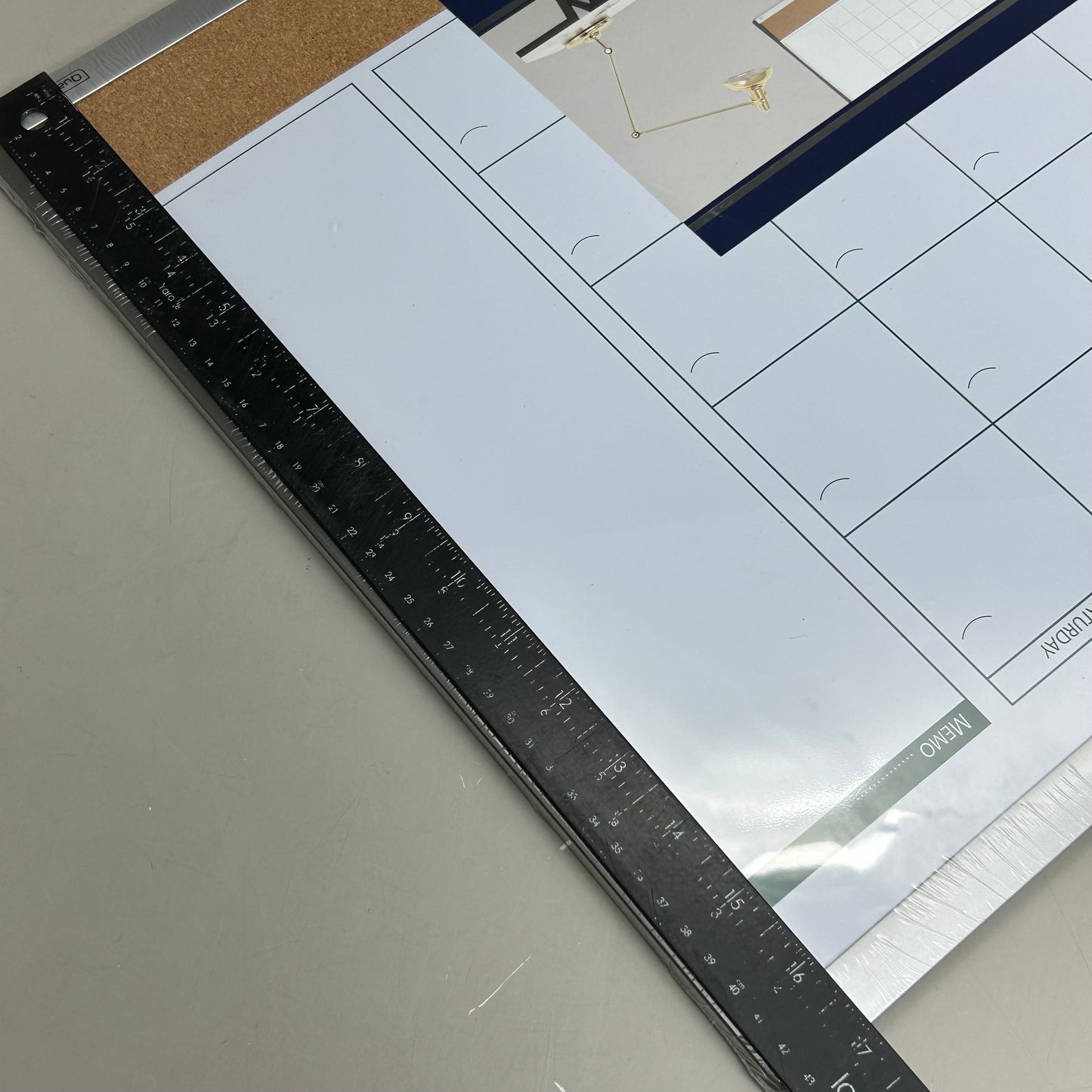 QUARTET Magnetic Combination Calendar/Dry Erase & Cork Board 17"x23" 79372