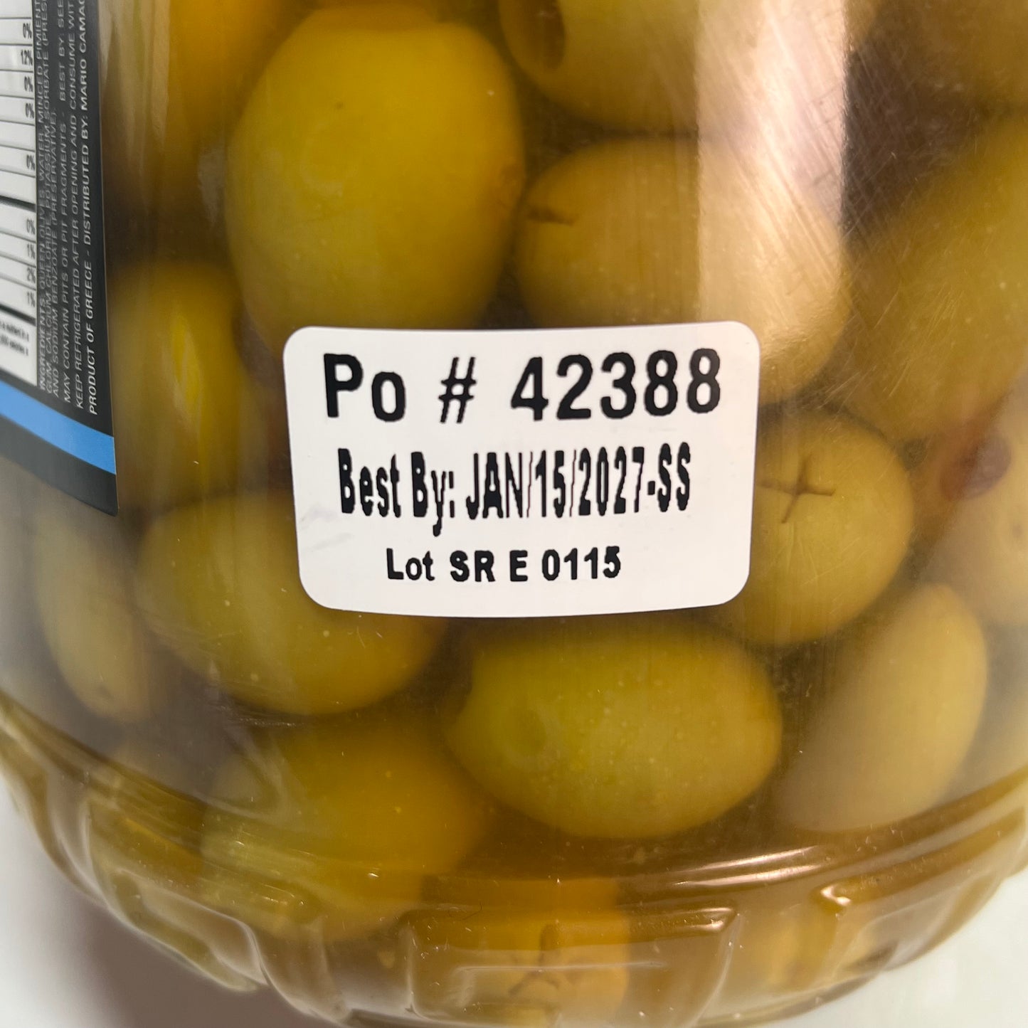 ZA@ MARIO Queen Olives Stuffed W/ Minced Pimiento Gluten Free Kosher 80 oz BB 01/27