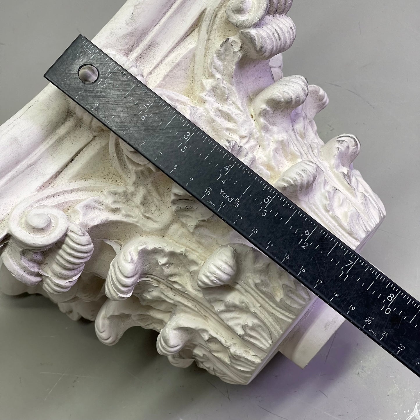 OUTWATER Decorative Resin Corinthian Capital For 6" Dia Fiberglass Columns White 734070