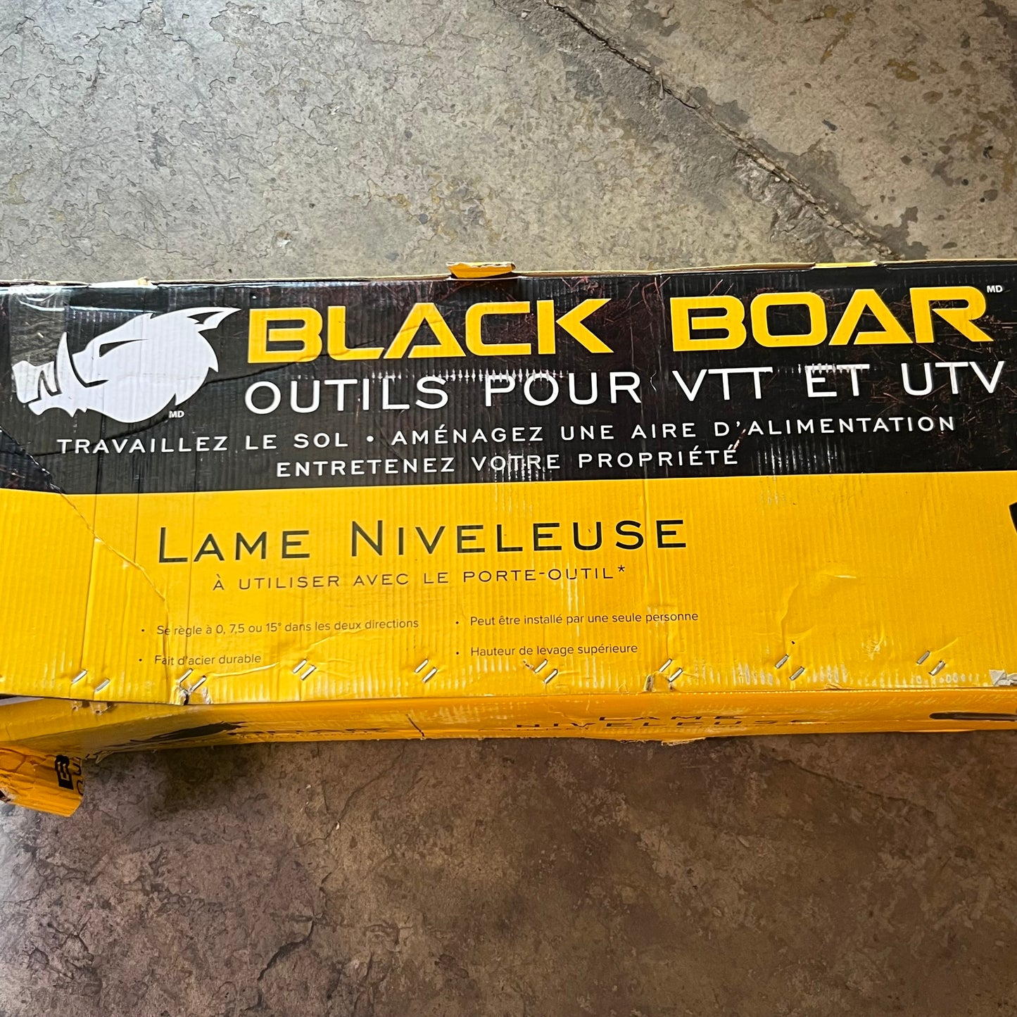 BLACK BOARD ATV/UTV Grader Blade Heavy-Duty Steel 66005