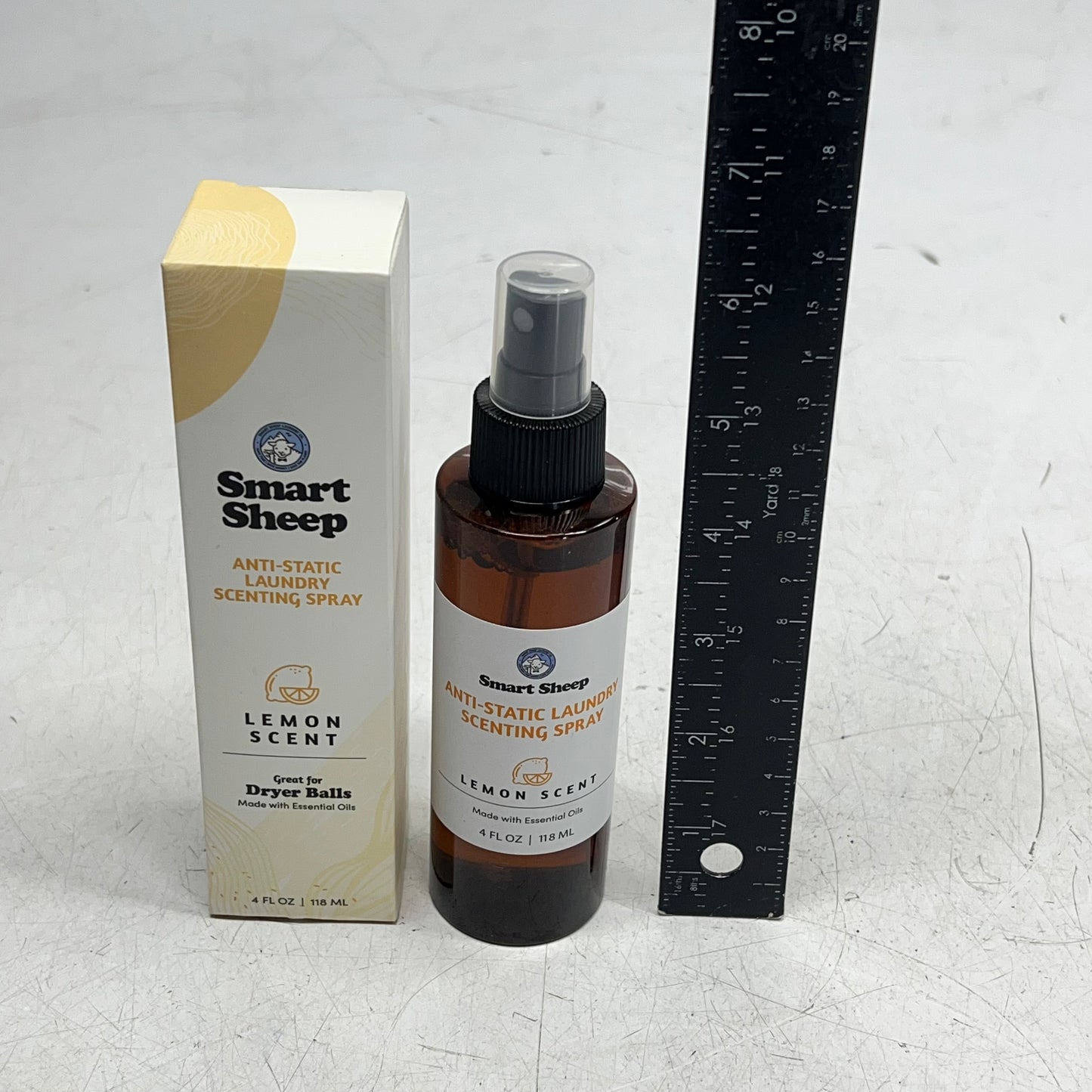 SMART SHEEP (2 PACK) Anti-Static Lemon Scent Spray W/ Essential Oils 4 fl oz
