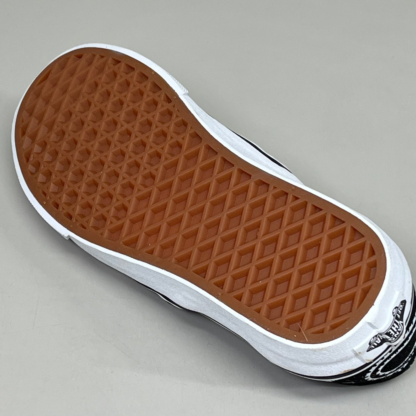 VANS Classic Slip-On Peace Sign Paisley Womens Sz 5.0 Mens Sz 3.5 Black & White