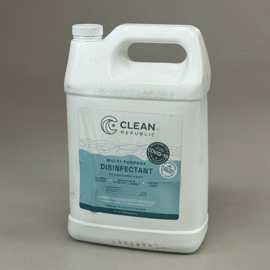 CLEAN REPUBLIC (4 Pack) Multi-purpose Disinfectant, Hypochlorous Acid Cleaner 1 Gallon Unfinished (New (As Is))