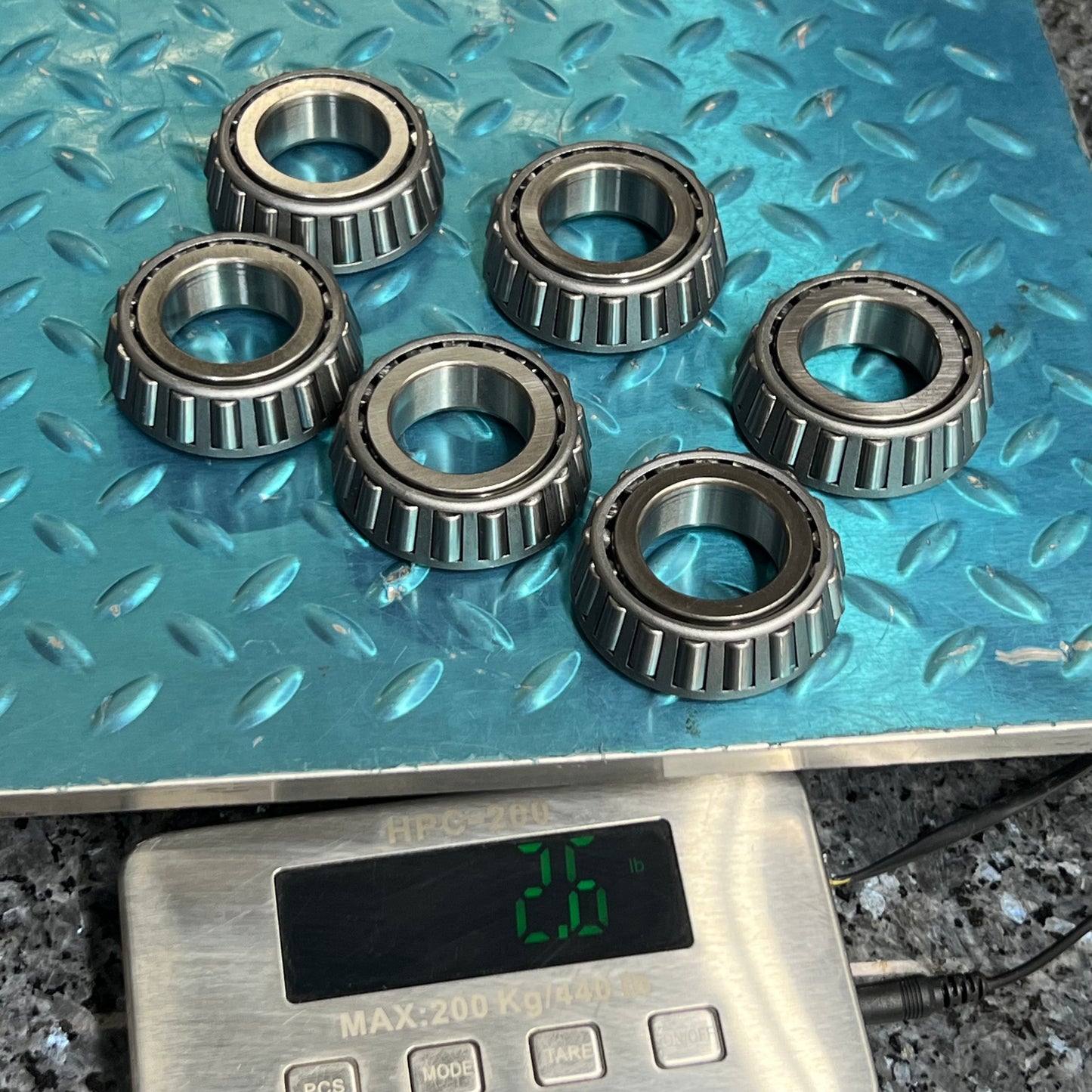 (6 PACK) Tapered Roller Bearing Cone 14125A Sz 1.5”- 2.5”D x1.5 Silver