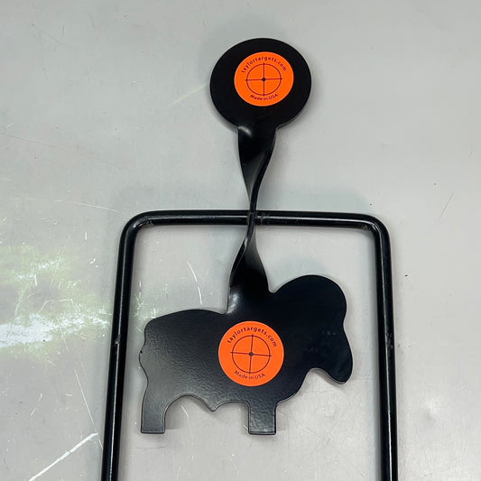 TAYLOR TARGETS Animal Silhouette Steel Spinning Target .22 Caliber 1-3″ Upper