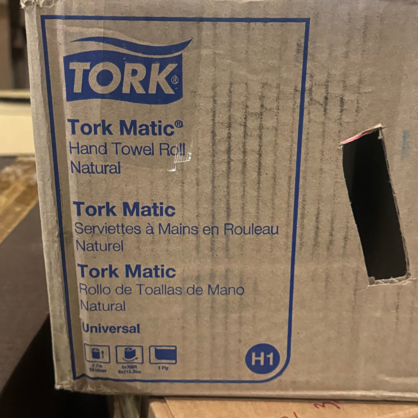 ZA@ TORK MATIC (6 PACK) Hand Towel Roll Natural 290088 7 1/2”Lx7”W Beige (As-Is)