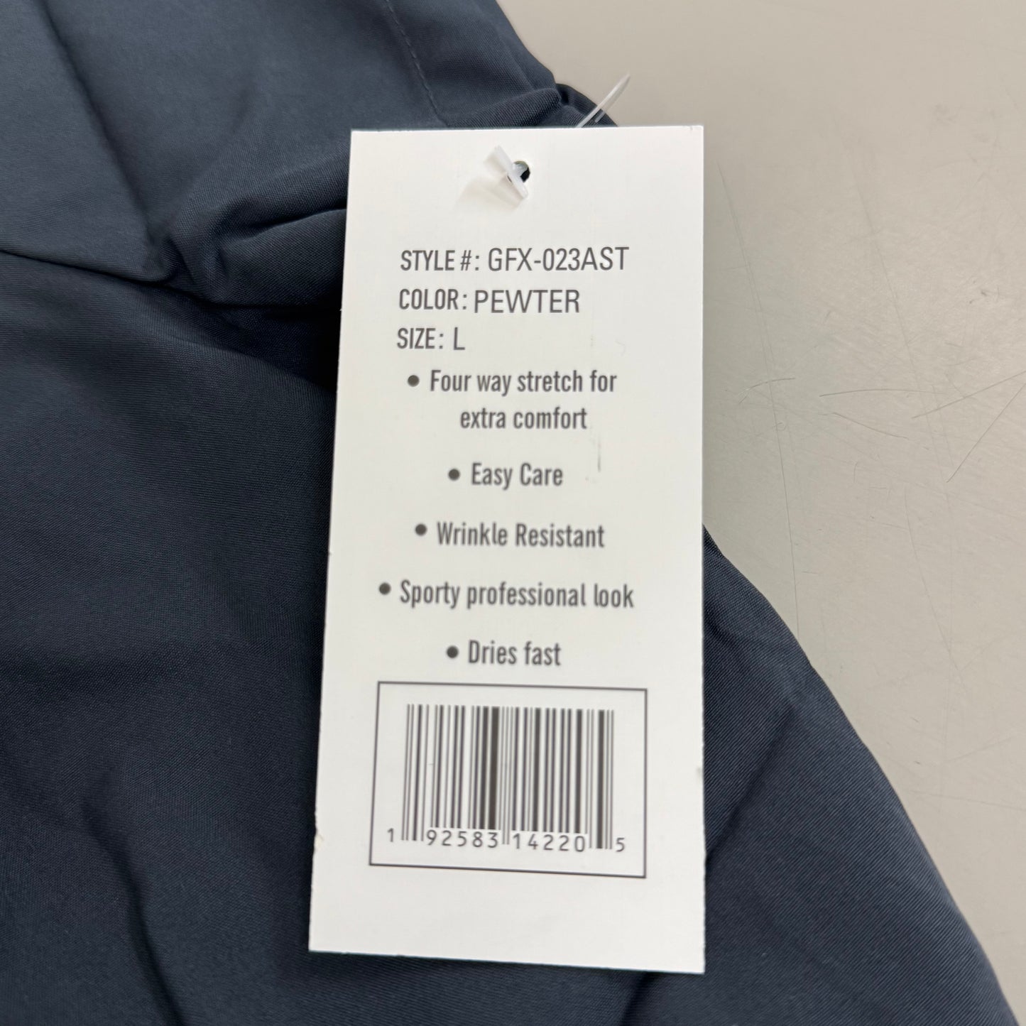 GREEN TOWN 4 Flex Scrubs Jumpsuit Cinch In Waist Women's Sz L Pewter GFX-023AST