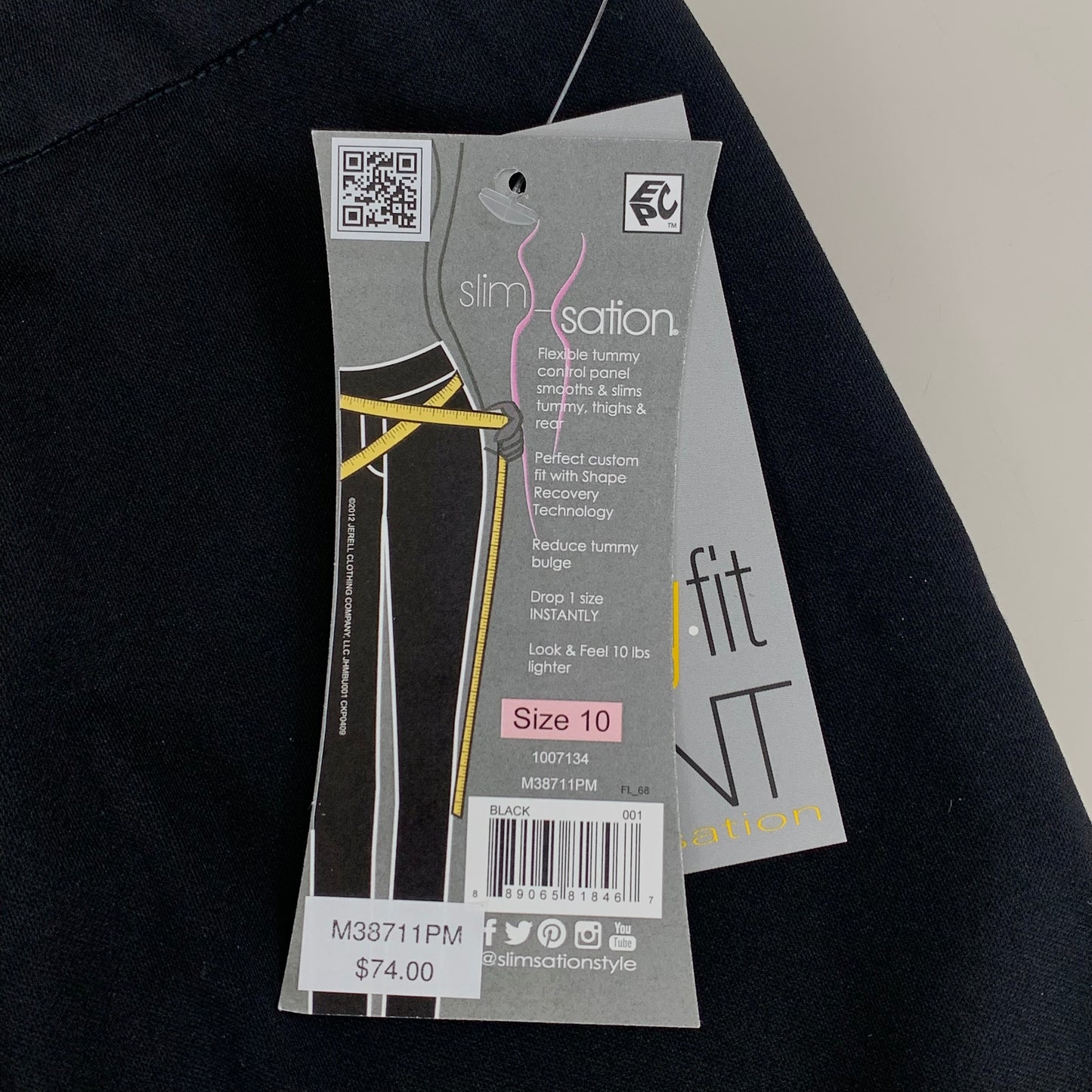 MULTIPLES Relaxed Leg Pant Petite Women's Sz 10 Black M48716PM