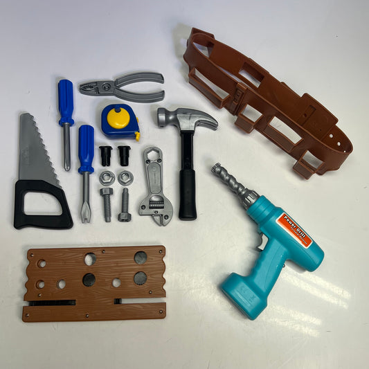 LEARNING SOLUTIONS Pretend & Play Work Belt Tool Set Ages 3+ 20 Pieces LER9130