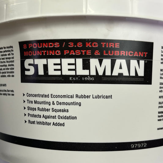STEELMAN Ready To Use Tire Mounting Paste & Rubber Lubricant Bucket 8 lb 97972