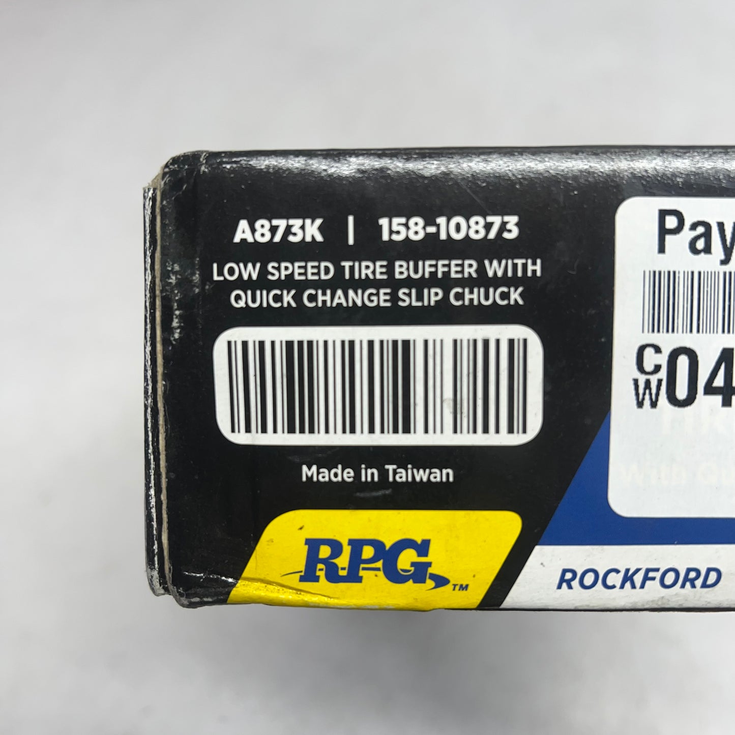 RPG Low Speed Tire Buffer Quick Change Slip Grip 2,800 RPM 158-10873