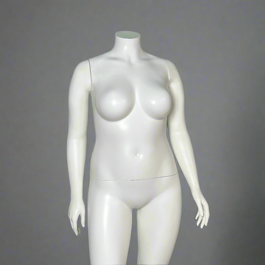 Realistic High-Quality Full-Body Female Mannequin "Natalie.4, Pose I" White VM0734