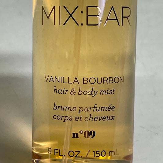 MIX:BAR (2 PACK) Hair & Body Mist Vanilla Bourbon 5 fl oz each Clear 052-05-5093
