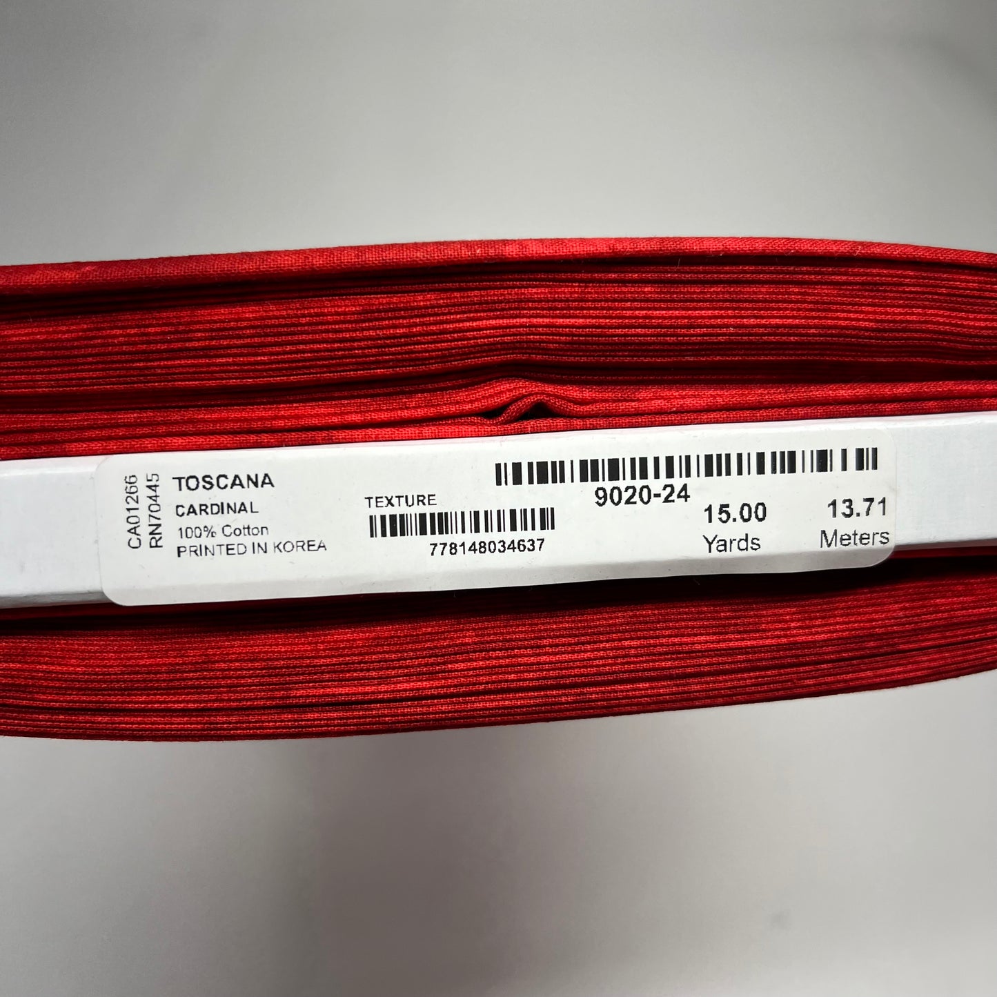 NORTHCOTT Toscana Collection 100% Cotton Fabric 15 Yds Cardinal 9020-24