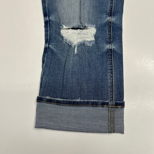 SILVER JEANS CO Suki Curvy Fit Mid Rise Capri Women's Sz 33/23.5 Light Wash