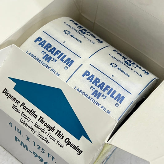 PARAFILM Flexible Laboratory Sealing Film 4" x 125' Roll Clear PM-996