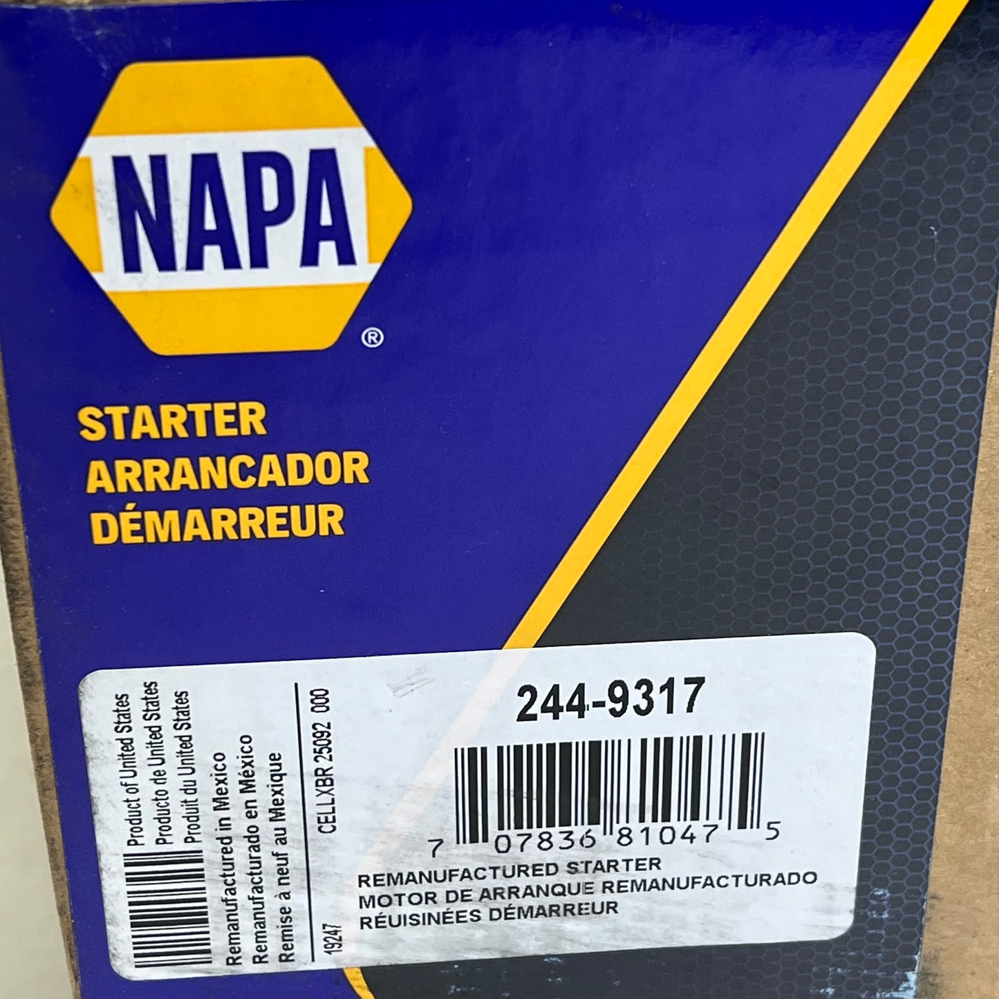 NAPA Remanufactured Starters for Ford, Lincoln & More 12 Teeth 2449317