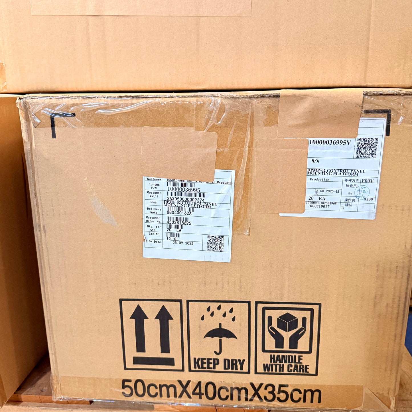 ZA@ ABB Control Panel Mounting Platform White DPMP-02 3AXD50000009374 H