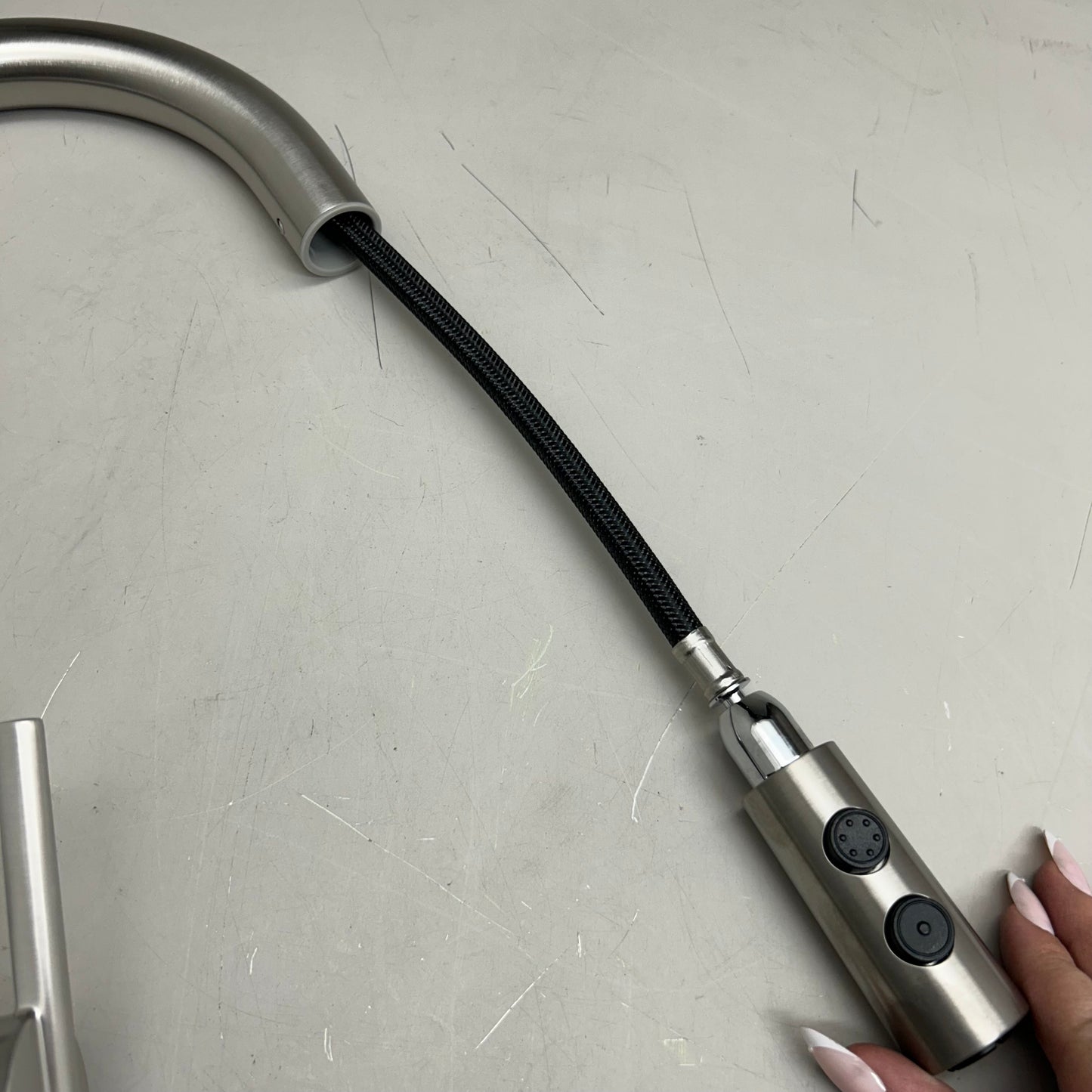 PFISTER FAUCETS Brislin 1-Handle Pull Down Kitchen Faucet 14" Overall Length Chrome GT529-BI