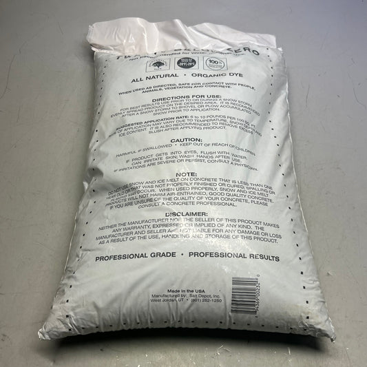 ZA@ TWENTY BELOW ZERO Salt Depot Ice Melt 50 Lb
