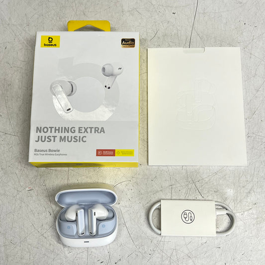 BASEUS Bowie M2s Ultra True Wireless Earbuds & Extra Ear Pieces White NGTW3501|02