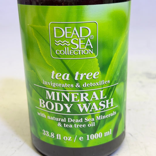 ZA@ DEAD SEA COLLECTION (2 PACK) Tea Tree Mineral Body Wash Detoxing 33.8 Fl oz. (As-is)