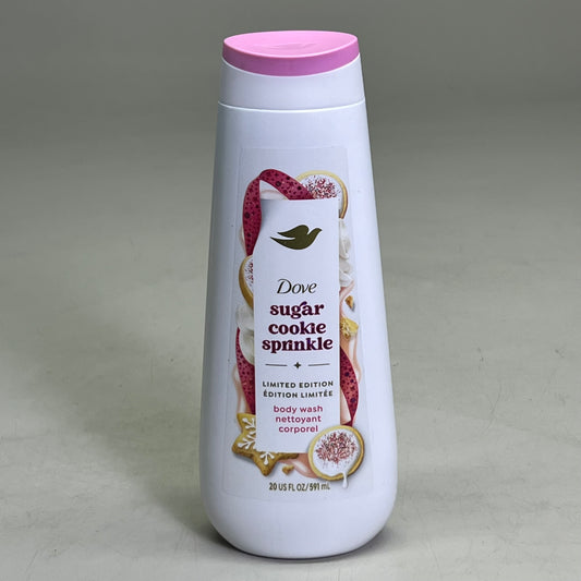 DOVE (2 PACK) Limited Edition Sugar Cookie Sprinkle Body Wash 20 fl oz
