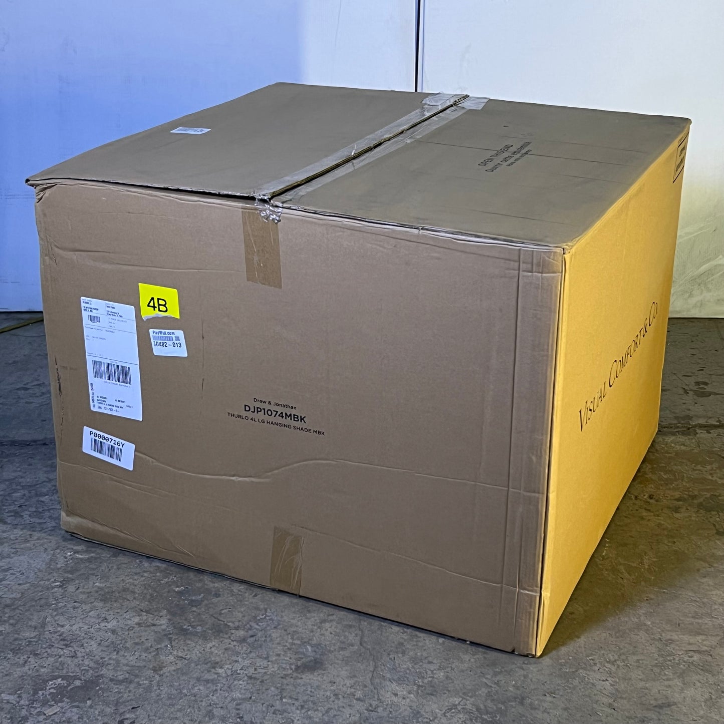 ZA@ VISUAL COMFORT & CO. DREW & JONATHAN Thurlo 4L LG Hanging Shade MBK DJP1074MBK