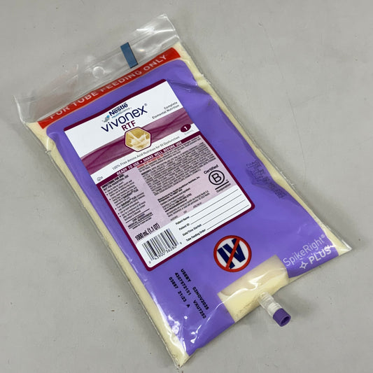 NESTLE (6 PACK) Vivonex RTF Unflavored Elemental Diet Tube Feeding 1 L BB 11/25