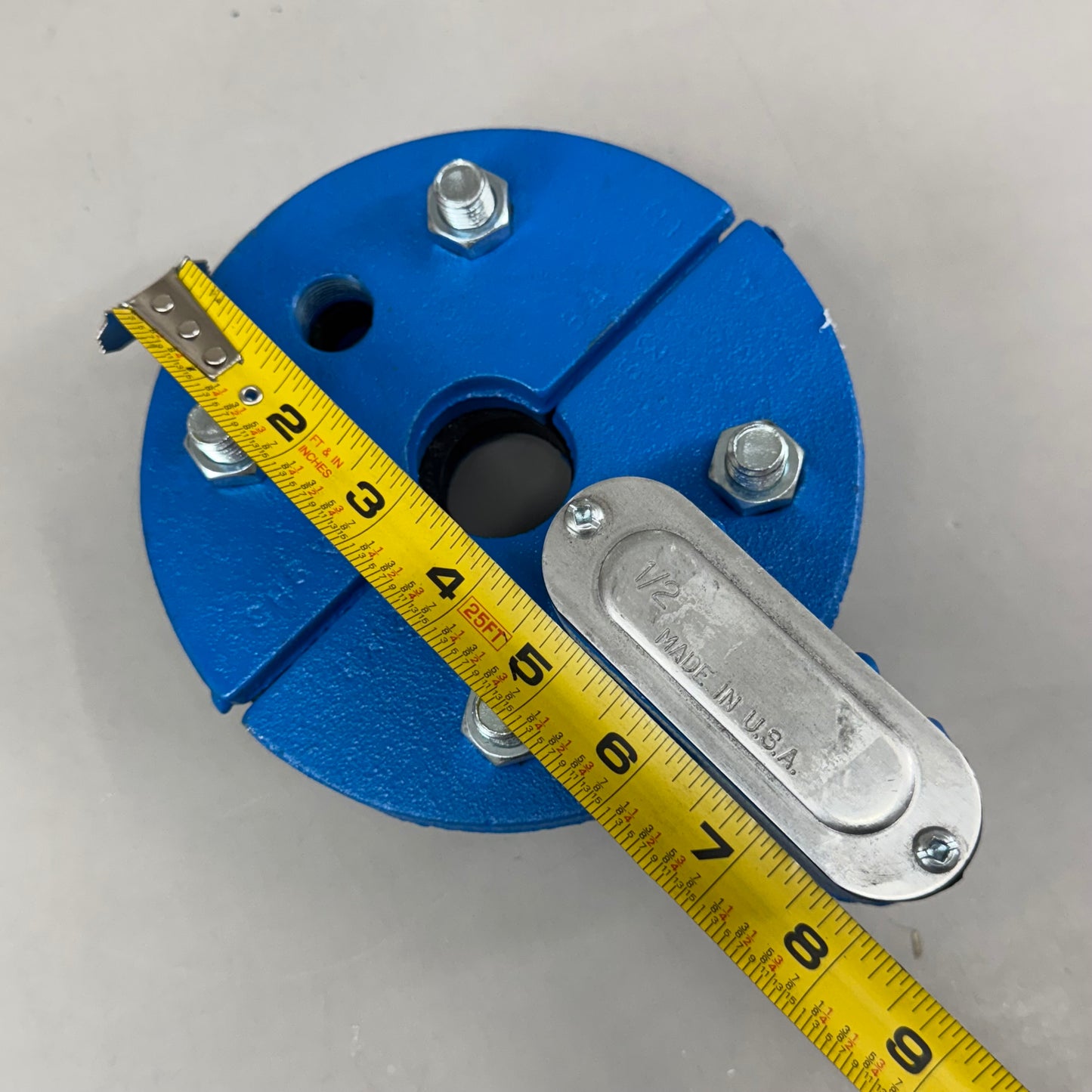 CAMPBELL Cast Iron Well Cap/ Well Seal 6"x1-1/4" Blue SH6X1 1/4