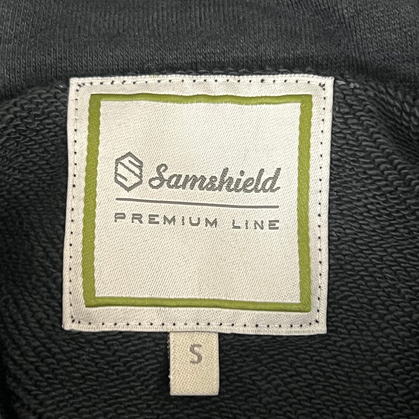 SAMSHIELD Equestrian Hooded Cropped Sweatshirt Women's Sz S Black