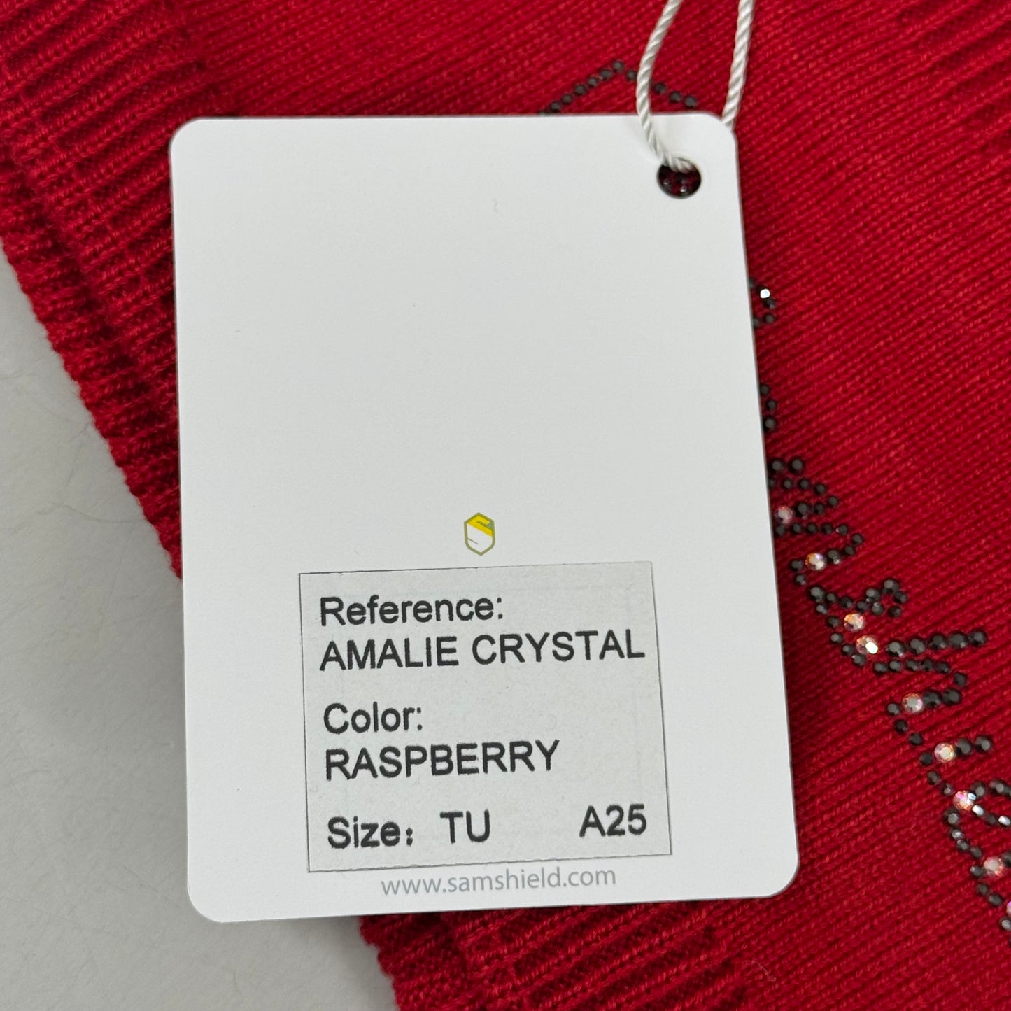 SAMSHIELD Amalie Crystal Equestrian Headband Women's One Size Raspberry