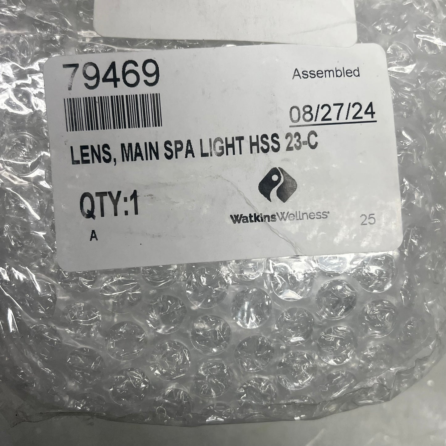 WATKINS WELLNESS Light Lens Kit Main Spa Light Hot Springs Clear 79469
