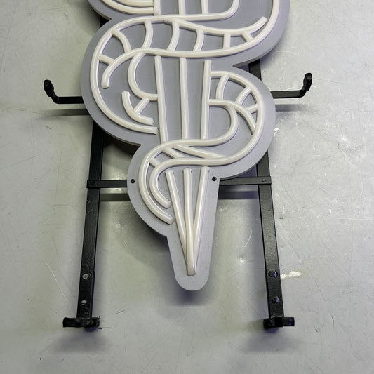 ZA@ VILLION LED Neon Light Sword W/ Wrap Around Snake 35"x20"