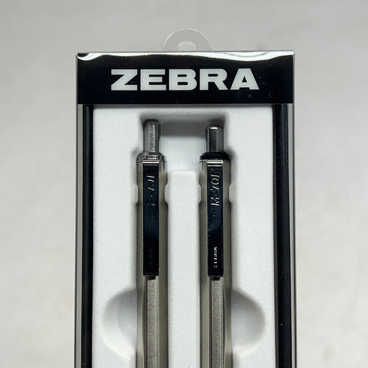 ZEBRA M/f 701 Stainless Steel Mechanical Pencil & Ballpoint Pen Gift Set Silver