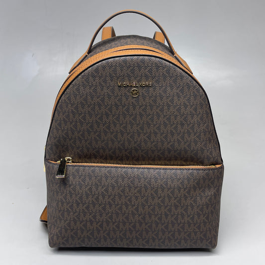 MICHAEL KORS Valerie Backpack Purse Brown / Acorn 38F2G9VB2B