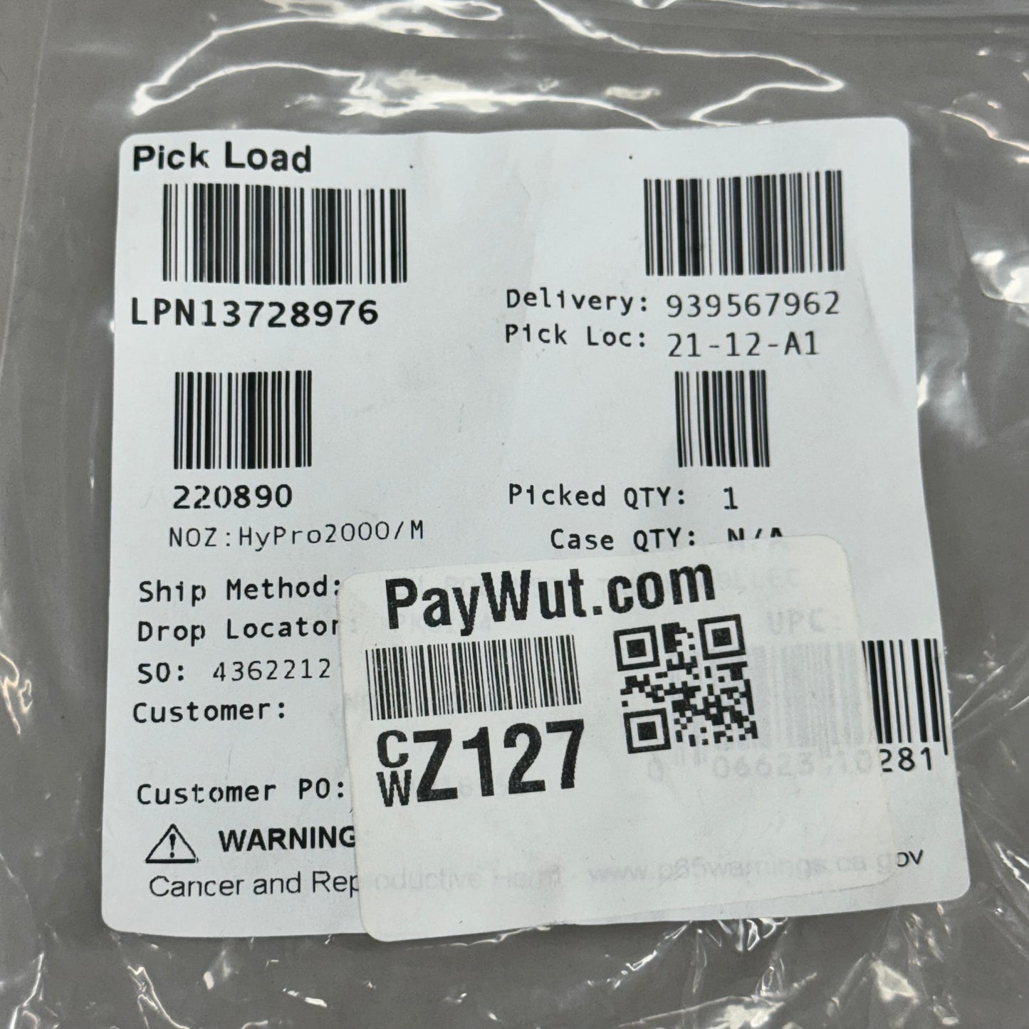 HYPERTHERM Hypro2000 Welding Nozzle 50A Copper 220890