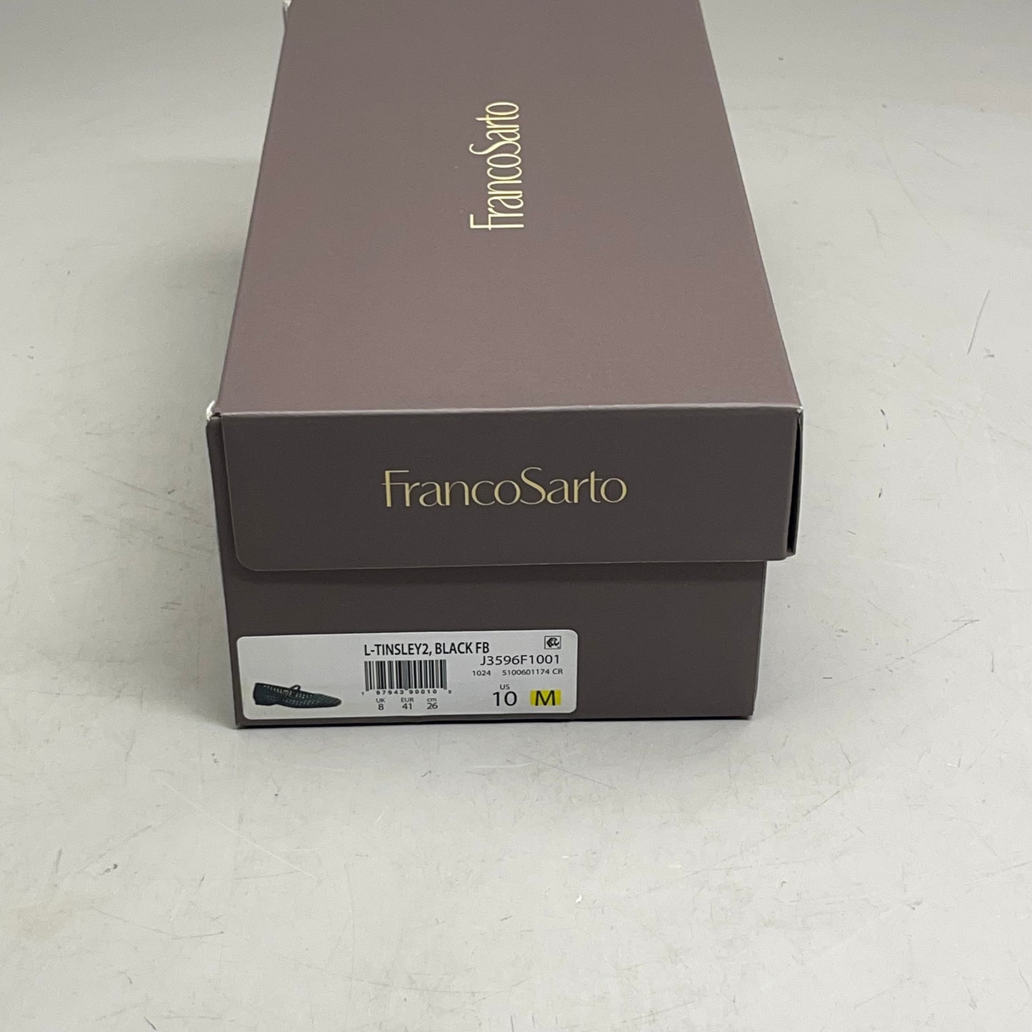 FRANCO SARTO L-Tinsley Mary Jane Women's Flat SZ M 10 Black