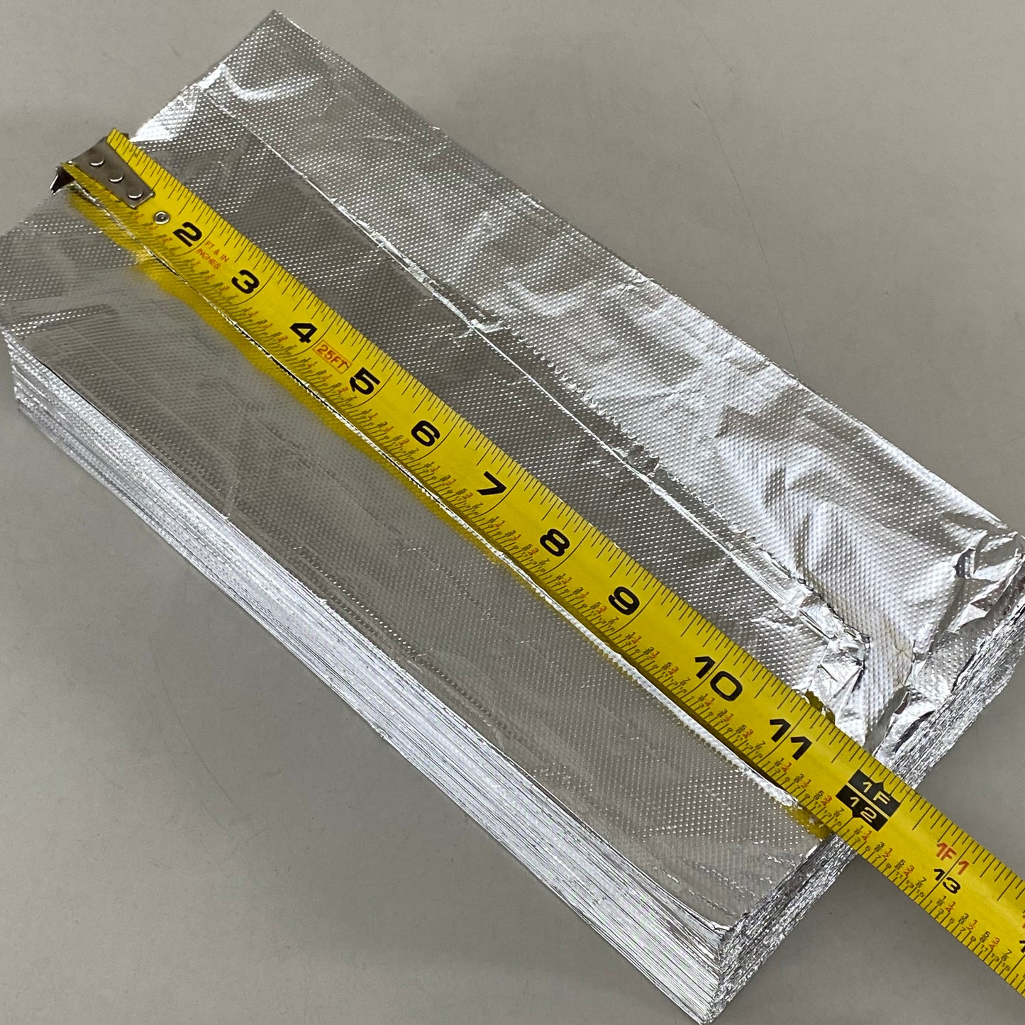 WESTERN PLASTICS (500 Pack, 1 Box) Aluminum Interfolded Foil Sheets 12"x 10 3/4" 634 (New Other- Slightly Distressed Box)