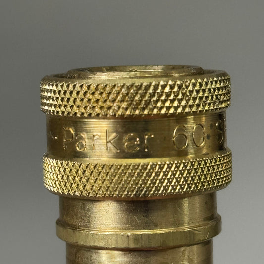 PARKER Hydraulic Quick Connect House Coupling 1/4" 11 Ipm Max Brass BH2-60