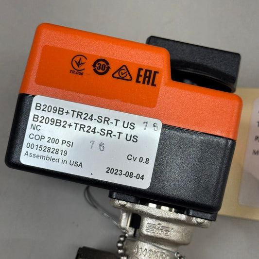 BELIMO Reheat Control Valve 2-Way 1/2"24VAC Cv0.8 2-10VDC 4-20mA B209B-TR24-SR-T